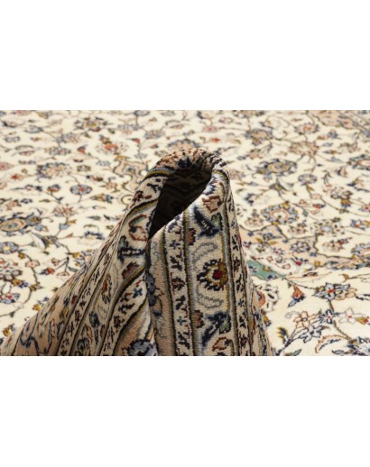 Tappeto Kashan Persia bianco verde 237x345