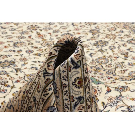 Tappeto Kashan Persia bianco verde 237x345