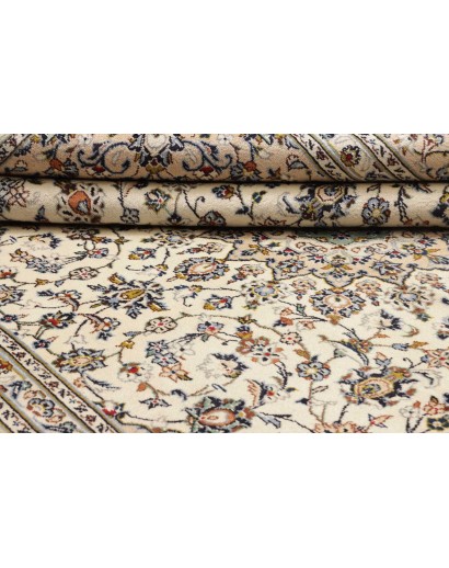 Tappeto Kashan Persia bianco verde 237x345