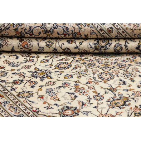 Tappeto Kashan Persia bianco verde 237x345
