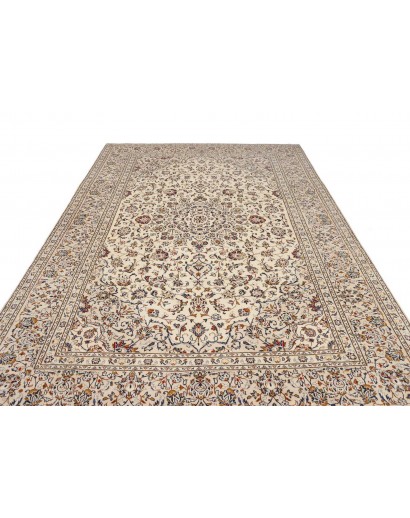 Tappeto Kashan Persia bianco marrone 238x356