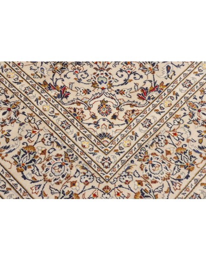 Tappeto Kashan Persia bianco marrone 238x356