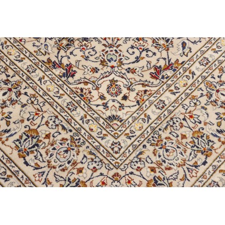 Tappeto Kashan Persia bianco marrone 238x356