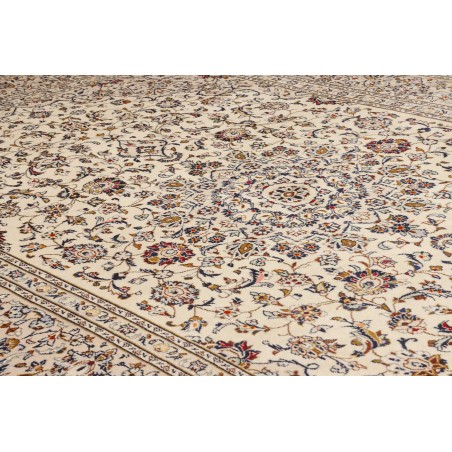 Tappeto Kashan Persia bianco marrone 238x356