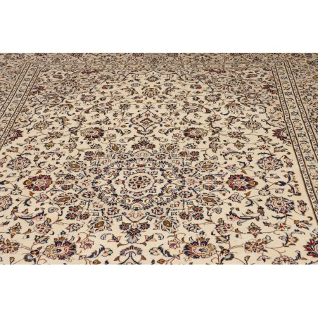 Tappeto Kashan Persia bianco marrone 238x356
