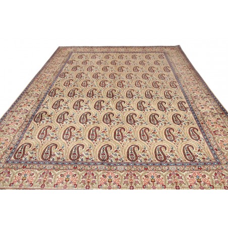 Tappeto Ghom Persia giallo grigio 290x385