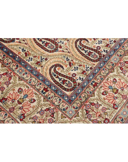Tappeto Ghom Persia giallo grigio 290x385