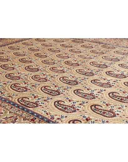Tappeto Ghom Persia giallo grigio 290x385