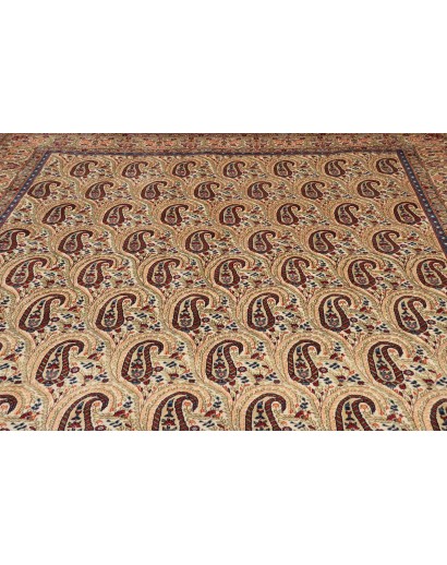 Tappeto Ghom Persia giallo grigio 290x385