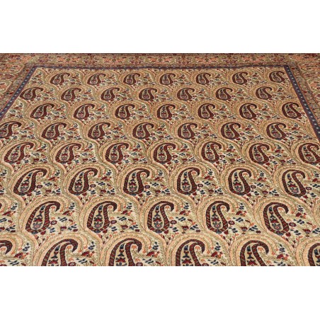 Tappeto Ghom Persia giallo grigio 290x385