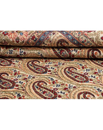 Tappeto Ghom Persia giallo grigio 290x385