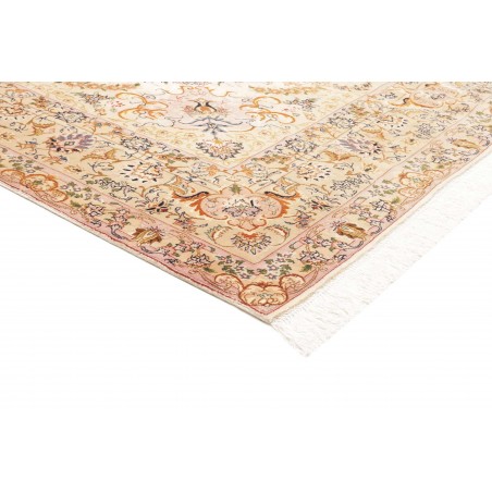 Tappeto Tabriz 70 Raj Persia giallo marrone 200x322