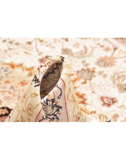 Tappeto Tabriz 70 Raj Persia giallo marrone 200x322
