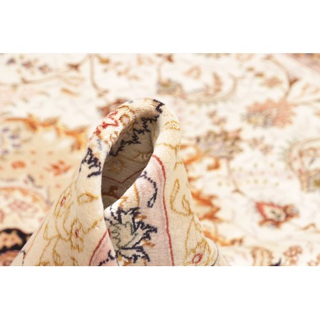 Tappeto Tabriz 70 Raj Persia giallo marrone 200x322