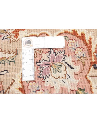 Tappeto Tabriz 70 Raj Persia giallo marrone 200x322