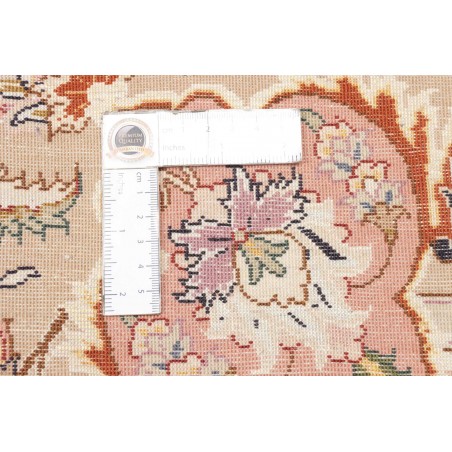 Tappeto Tabriz 70 Raj Persia giallo marrone 200x322