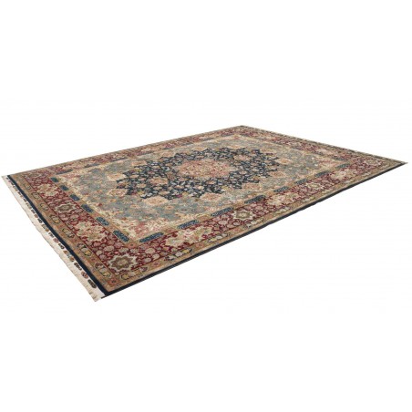 Tappeto Tabriz 70 Raj Persia bianco marrone 300x397