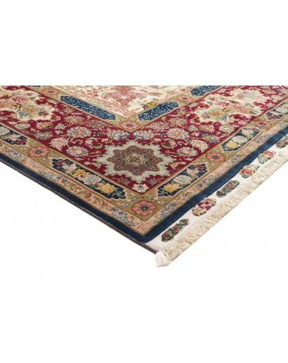 Tappeto Tabriz 70 Raj Persia bianco marrone 300x397