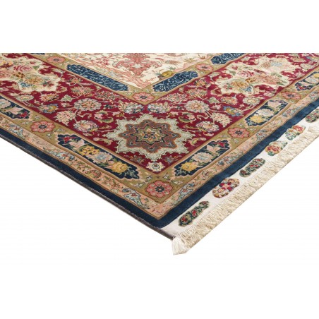 Tappeto Tabriz 70 Raj Persia bianco marrone 300x397