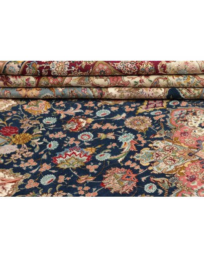 Tappeto Tabriz 70 Raj Persia bianco marrone 300x397