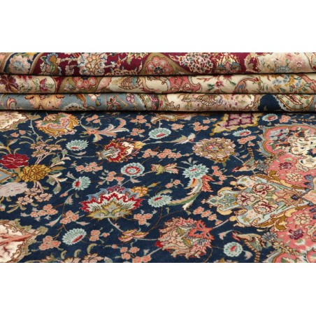 Tappeto Tabriz 70 Raj Persia bianco marrone 300x397