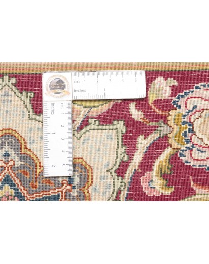 Tappeto Tabriz 70 Raj Persia bianco marrone 300x397