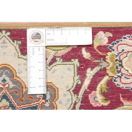 Tappeto Tabriz 70 Raj Persia bianco marrone 300x397