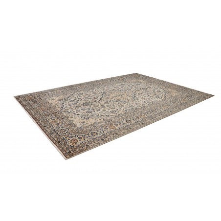 Tappeto Kashan Persia beige bianco 246x350