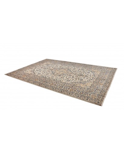 Tappeto Kashan Persia beige bianco 246x350