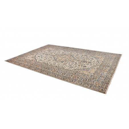 Tappeto Kashan Persia beige bianco 246x350