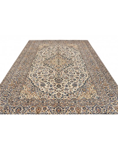 Tappeto Kashan Persia beige bianco 246x350