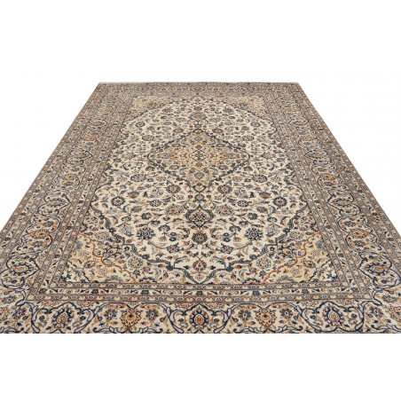 Tappeto Kashan Persia beige bianco 246x350