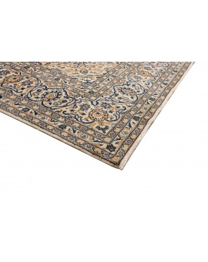 Tappeto Kashan Persia beige bianco 246x350
