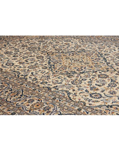 Tappeto Kashan Persia beige bianco 246x350