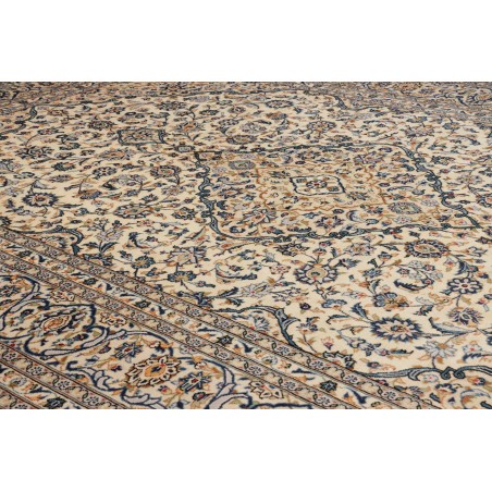 Tappeto Kashan Persia beige bianco 246x350