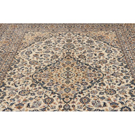 Tappeto Kashan Persia beige bianco 246x350