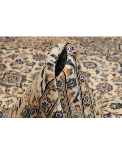 Tappeto Kashan Persia beige bianco 246x350