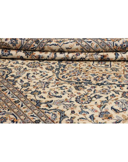 Tappeto Kashan Persia beige bianco 246x350
