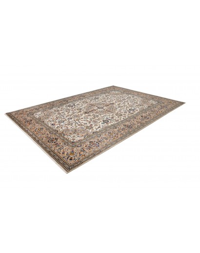 Tappeto Kashan Persia beige grigio 243x353