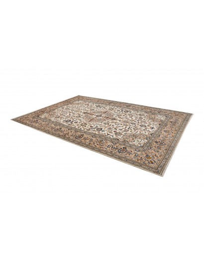 Tappeto Kashan Persia beige grigio 243x353