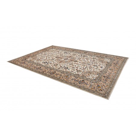 Tappeto Kashan Persia beige grigio 243x353