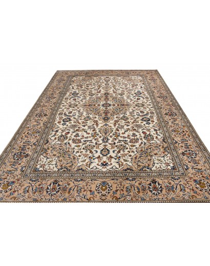 Tappeto Kashan Persia beige grigio 243x353