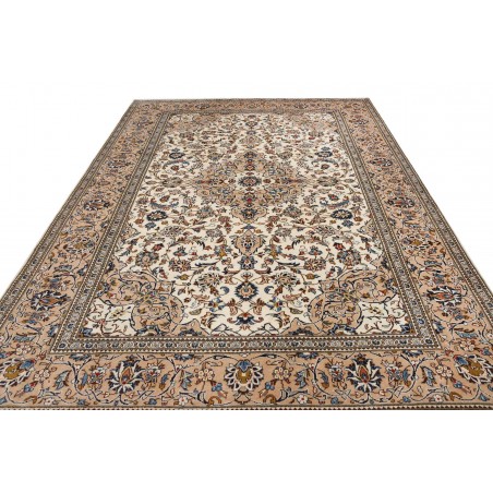 Tappeto Kashan Persia beige grigio 243x353