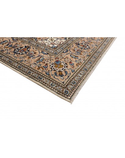 Tappeto Kashan Persia beige grigio 243x353