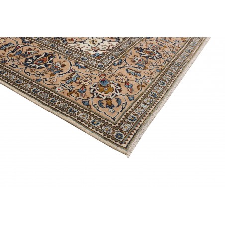 Tappeto Kashan Persia beige grigio 243x353