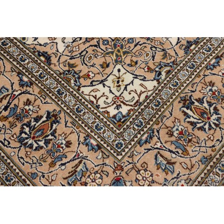 Tappeto Kashan Persia beige grigio 243x353