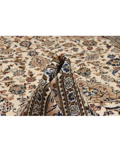 Tappeto Kashan Persia beige grigio 243x353