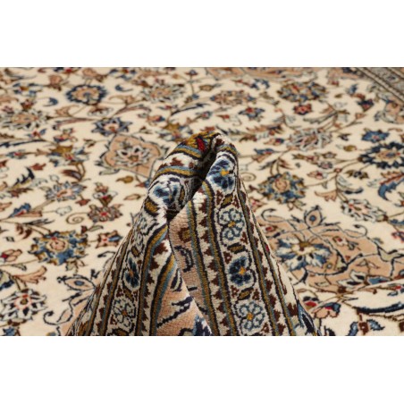 Tappeto Kashan Persia beige grigio 243x353