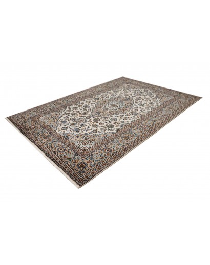 Tappeto Kashan Persia beige marrone 200x297