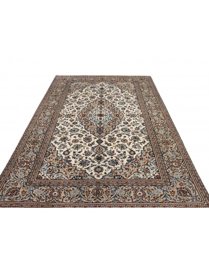 Tappeto Kashan Persia beige marrone 200x297